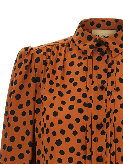 Valentino Garavani Orange Seidenbluse