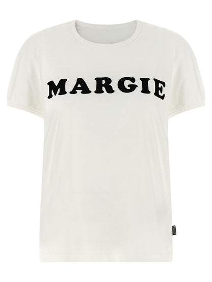 MM6 Maison Margiela Weißes Baumwoll-T-Shirt