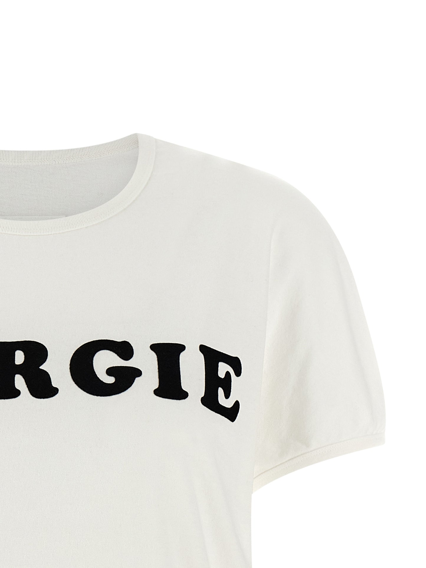 MM6 Maison Margiela Weißes Baumwoll-T-Shirt