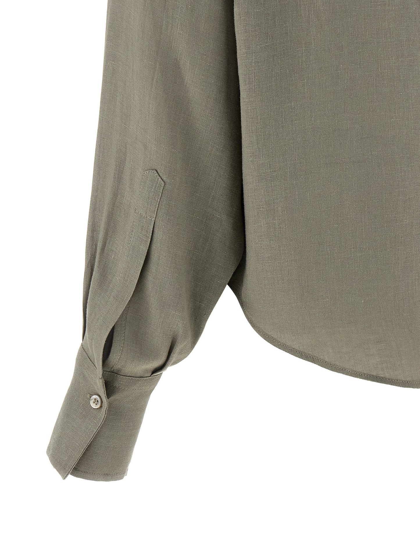 Brunello Cucinelli Zweifarbige Leinenbluse