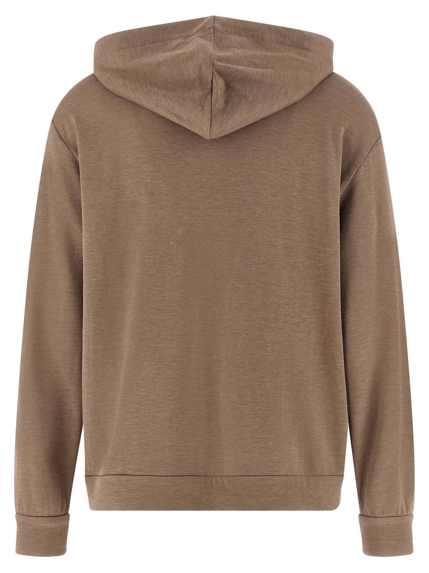 Brunello Cucinelli Brauner Baumwoll-Kapuzenpullover