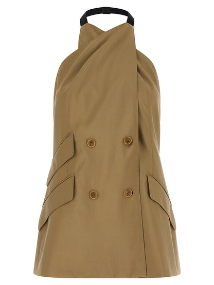 Max Mara Mantel aus reiner Schurwolle in Beige