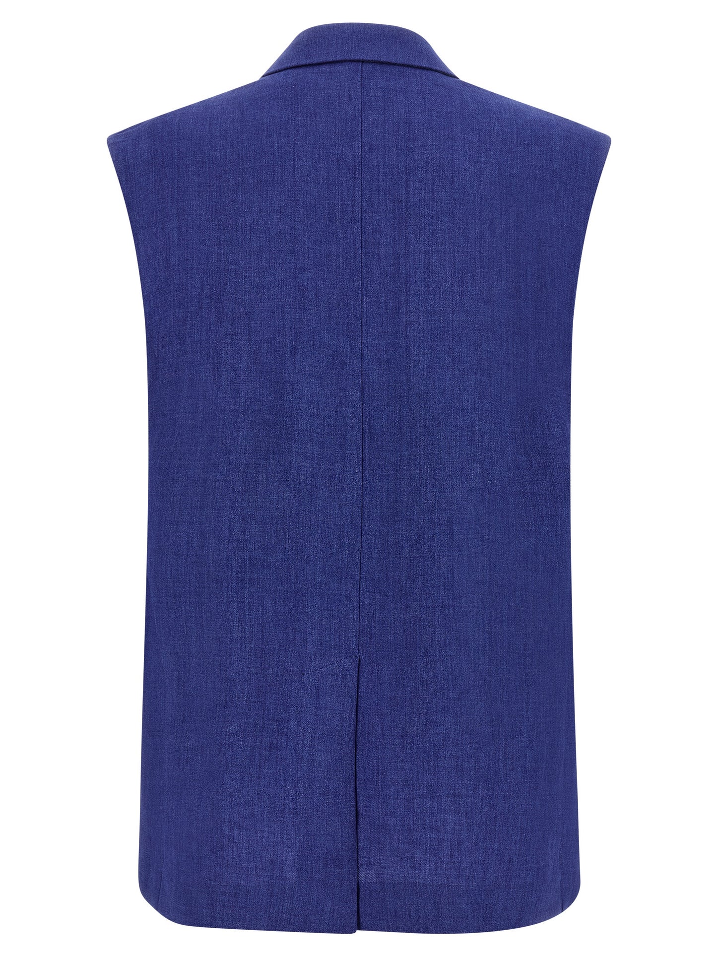 Max Mara Blaue Leinen-Weste