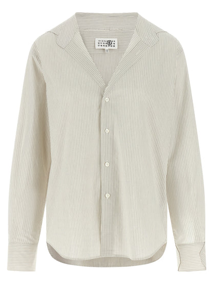 MM6 Maison Margiela Graue Baumwollbluse