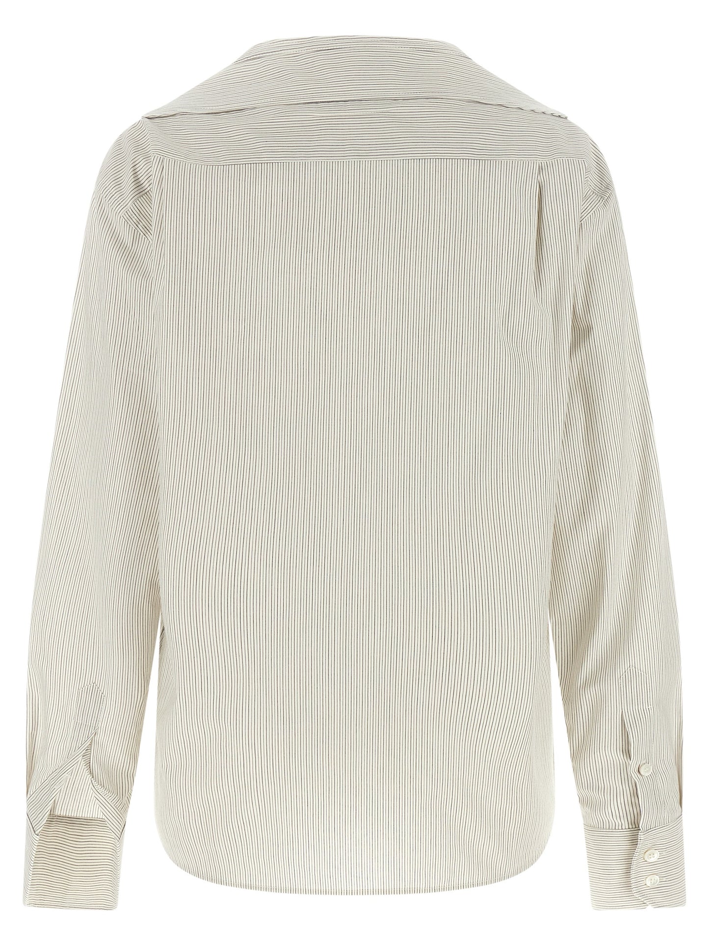 MM6 Maison Margiela Graue Baumwollbluse