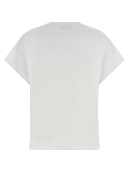 Balmain Weißes Baumwoll-T-Shirt