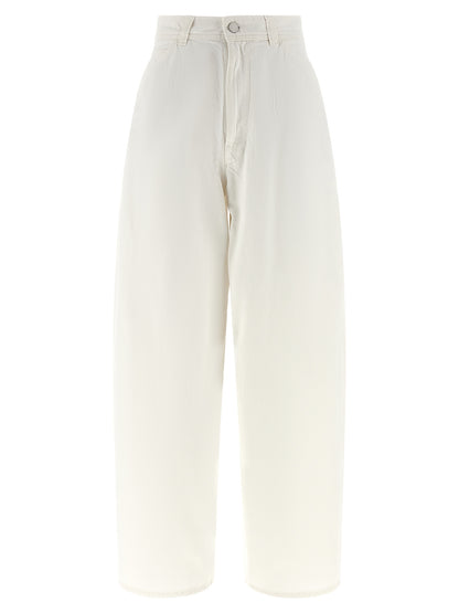 Lemaire Weiße Baumwoll-Jeans Denim