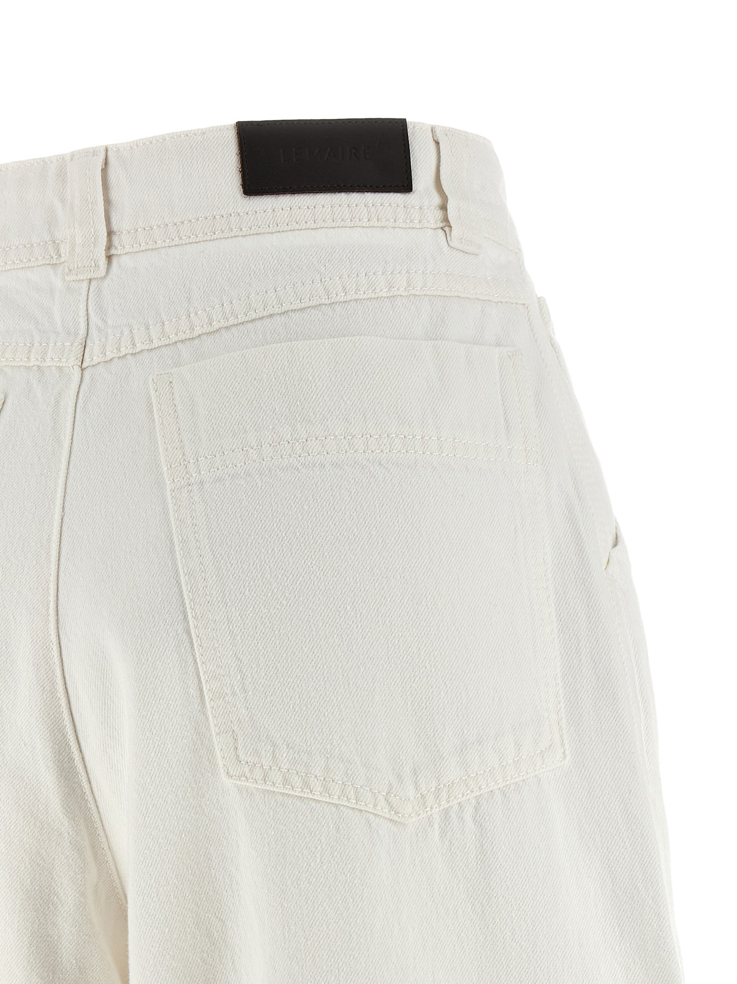 Lemaire Weiße Baumwoll-Jeans Denim