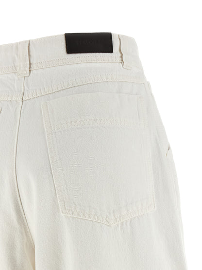 Lemaire Weiße Baumwoll-Jeans Denim