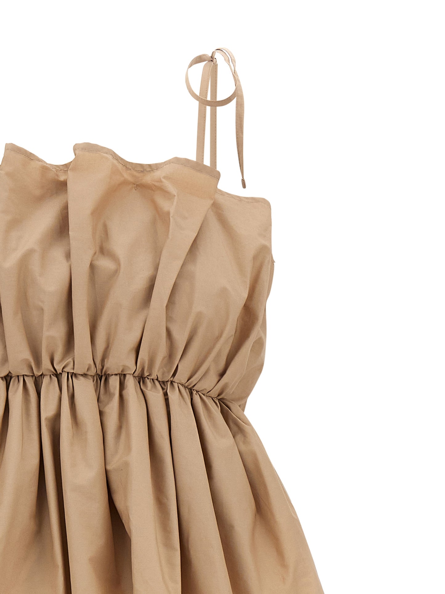 Twinset Beige Baumwoll-Maxikleid
