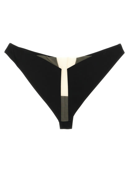 Rick Owens Schwarzer Nylon-Slip