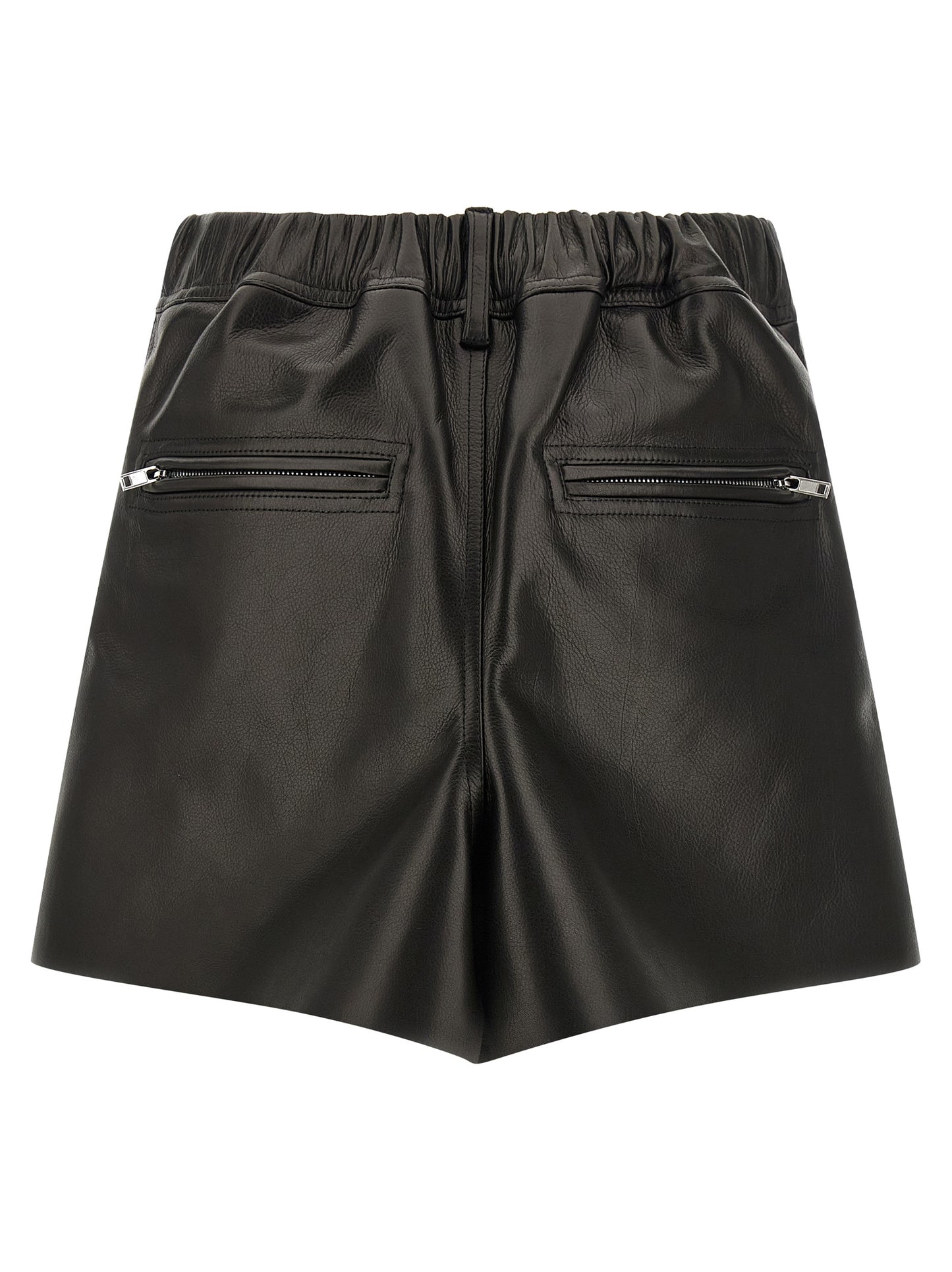 Rick Owens Langer Rock aus schwarzem Kalbsleder