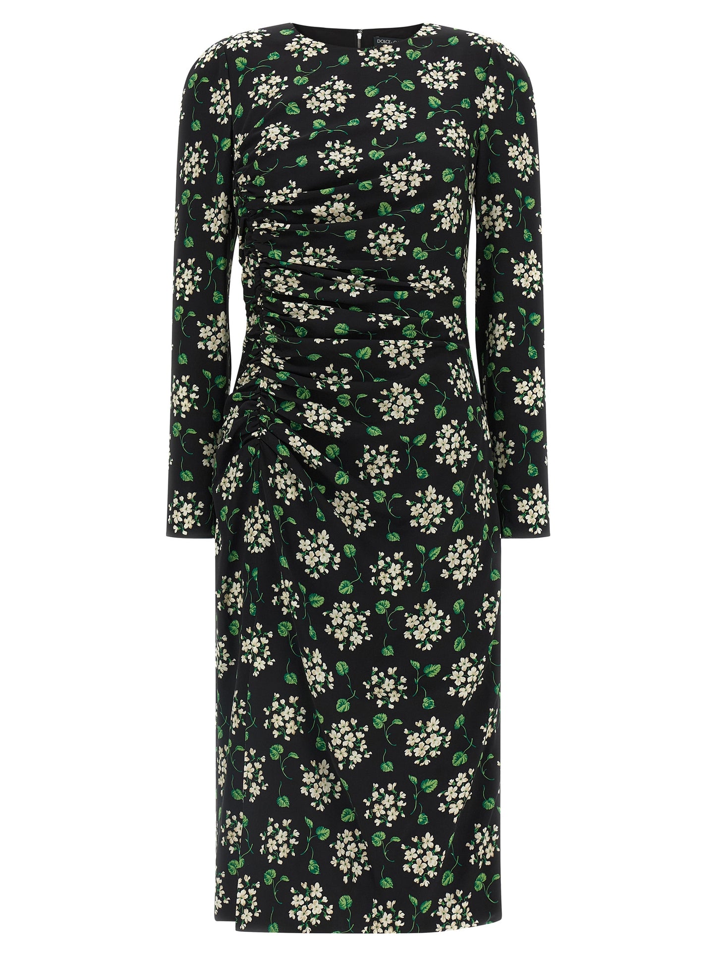 Dolce & Gabbana Schwarzes Midikleid aus Synthetik