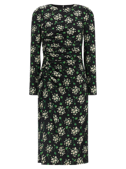 Dolce & Gabbana Schwarzes Midikleid aus Synthetik