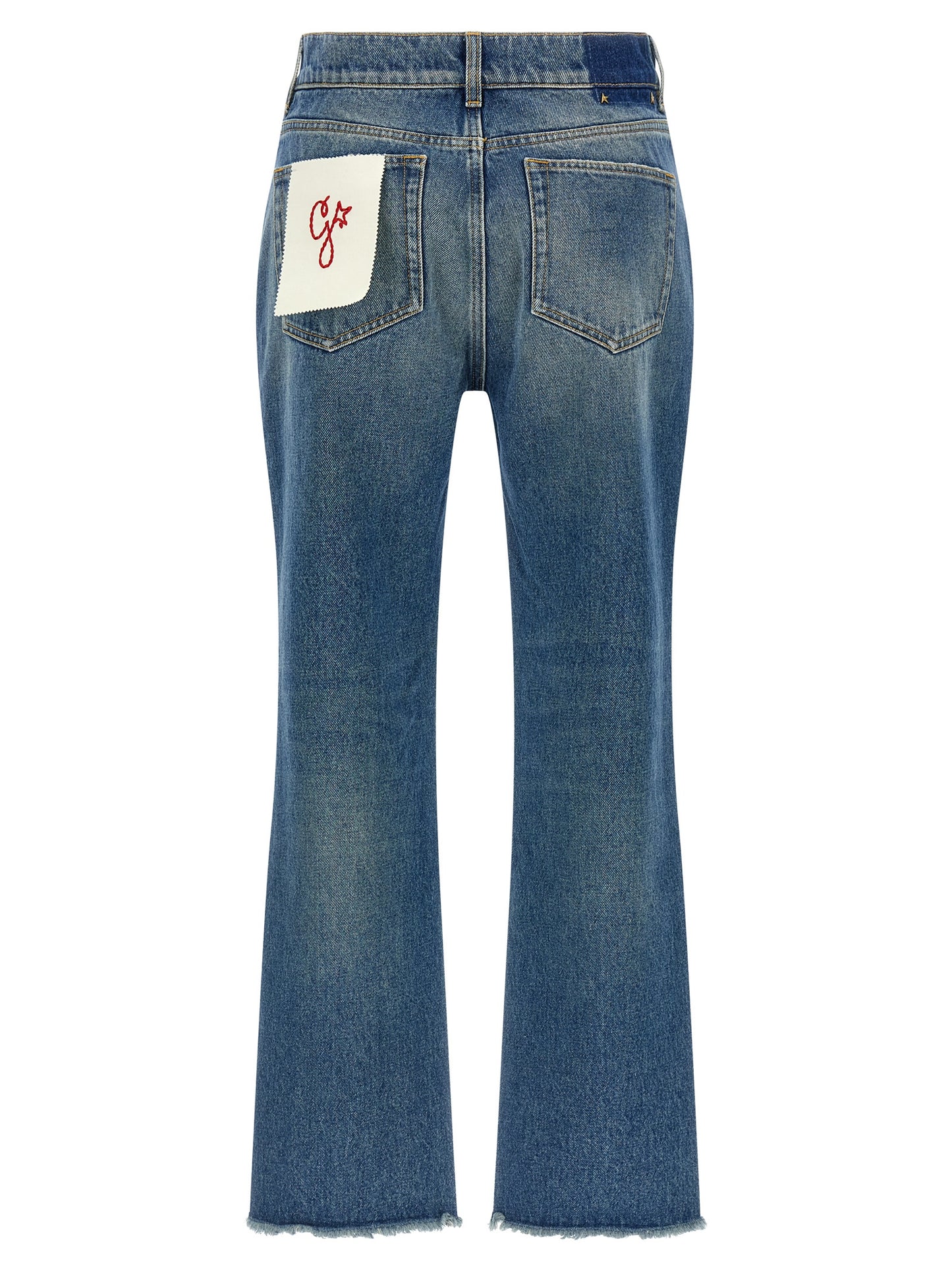 Golden Goose Blaue Baumwoll-Jeans mit ausgestelltem Bein