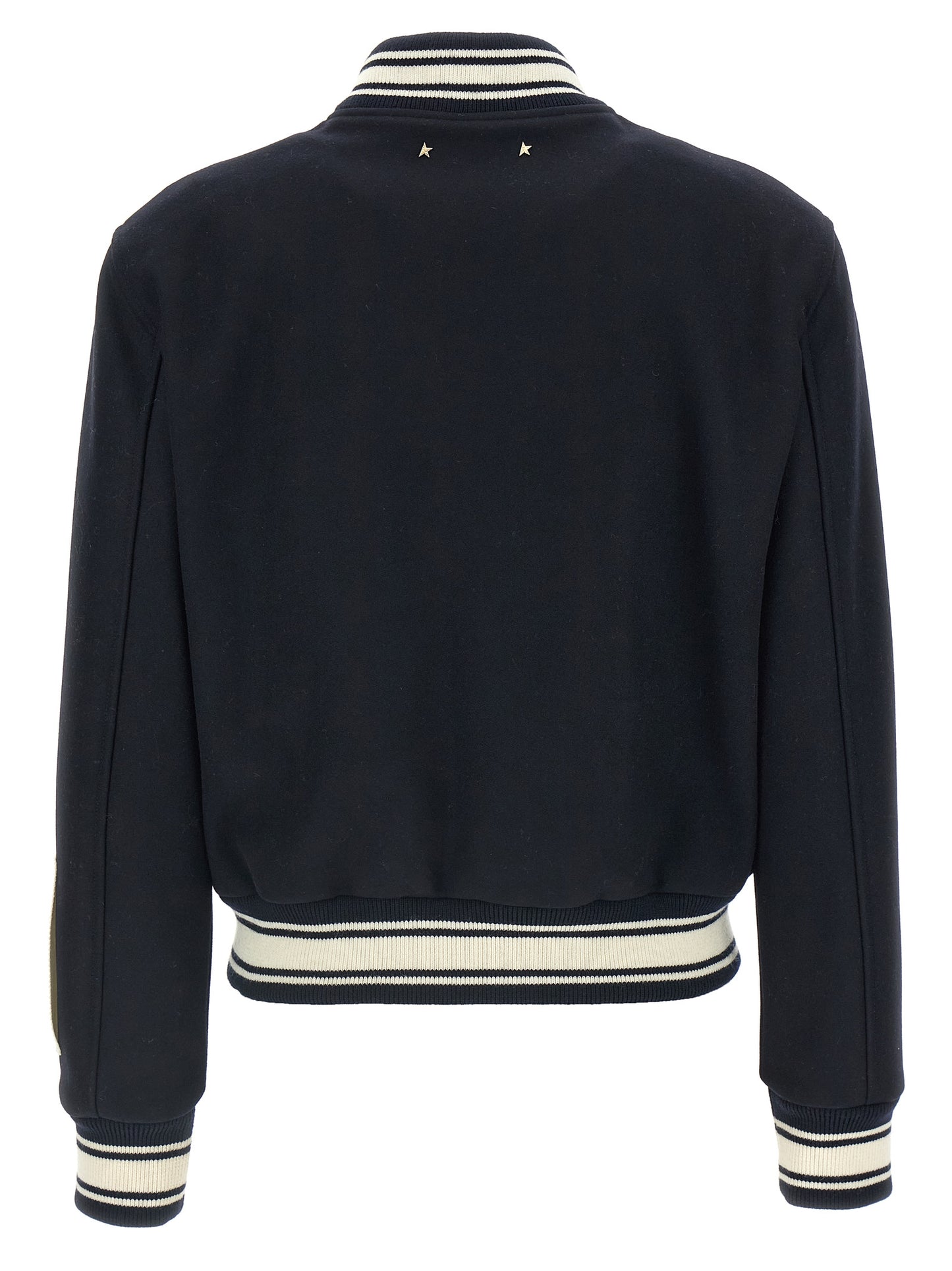 Golden Goose Blauer Bomber aus reiner Schurwolle