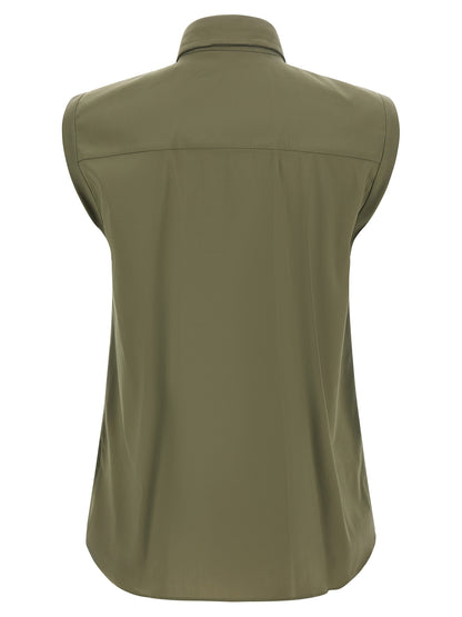 Brunello Cucinelli Zweifarbige Baumwollbluse