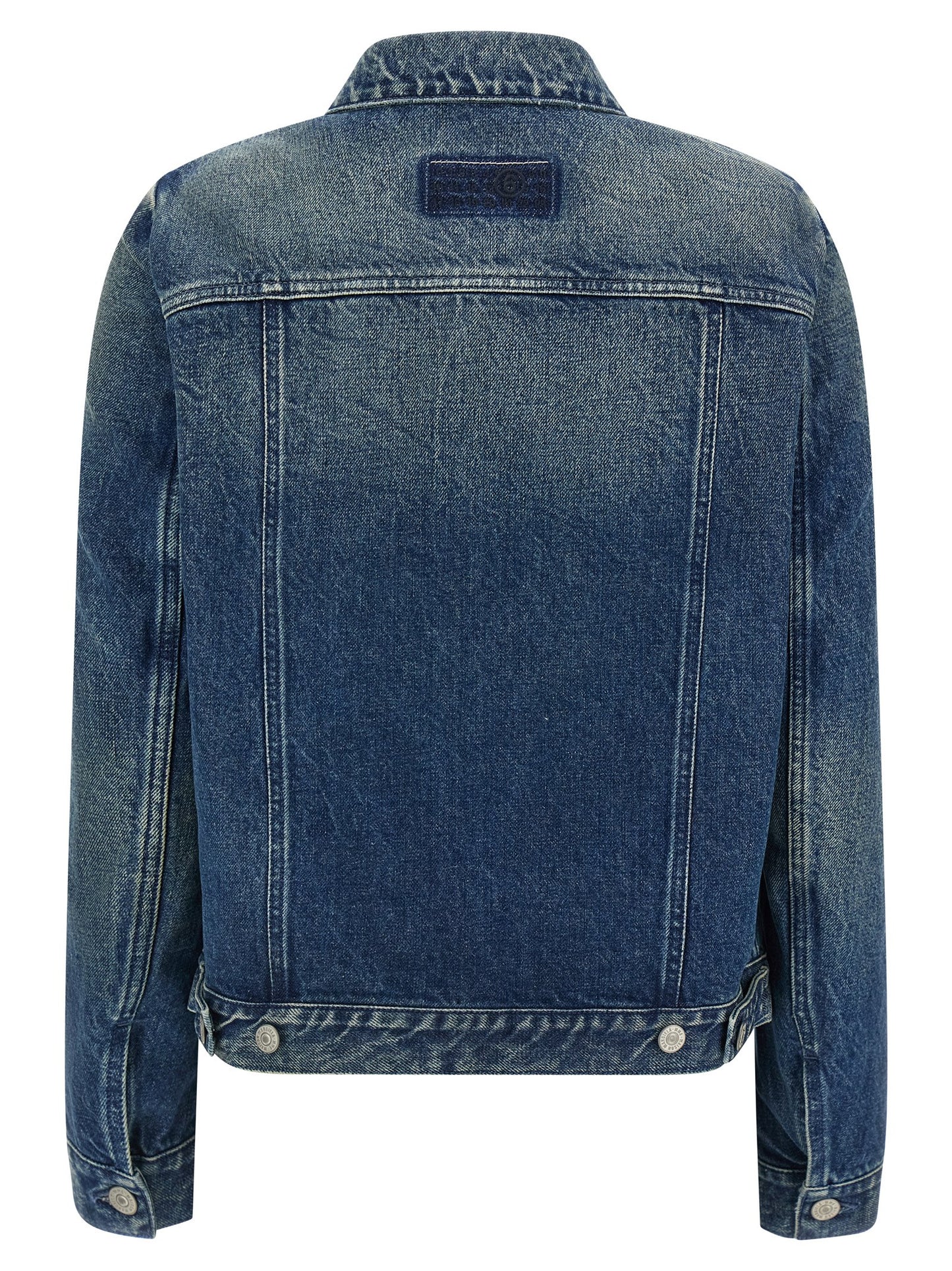 MM6 Maison Margiela Blaue Jeansjacke aus Baumwolle