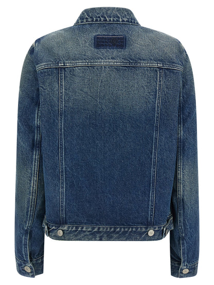 MM6 Maison Margiela Blaue Jeansjacke aus Baumwolle