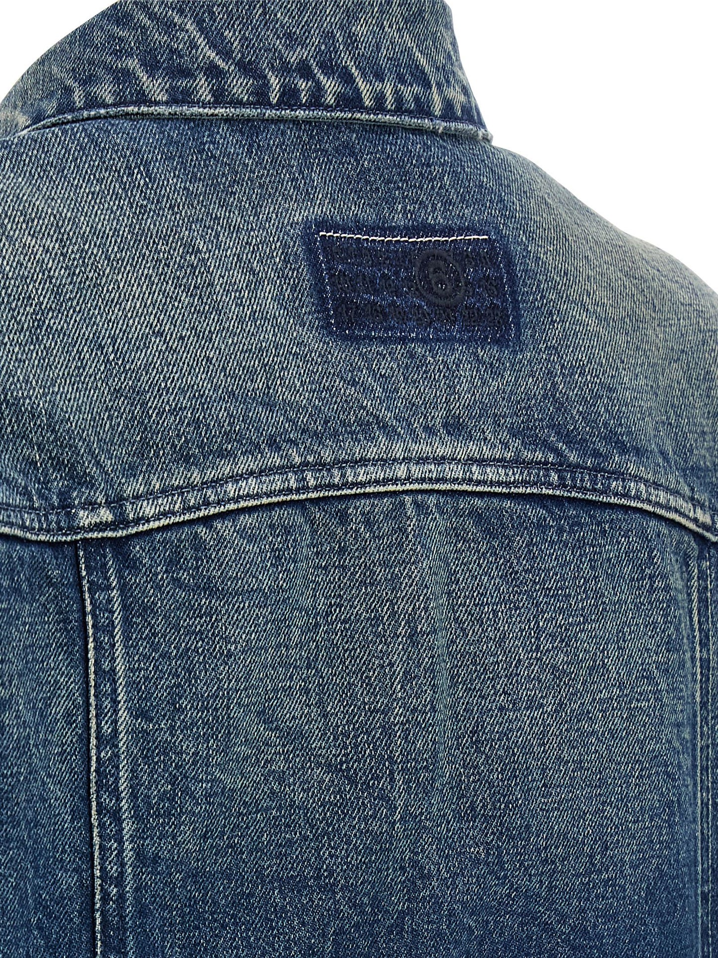 MM6 Maison Margiela Blaue Jeansjacke aus Baumwolle
