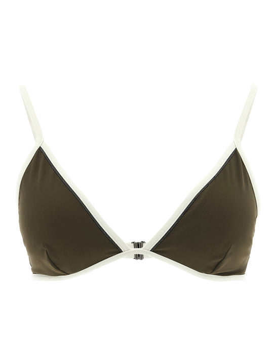Brunello Cucinelli Grüner Polyamid-Bikini