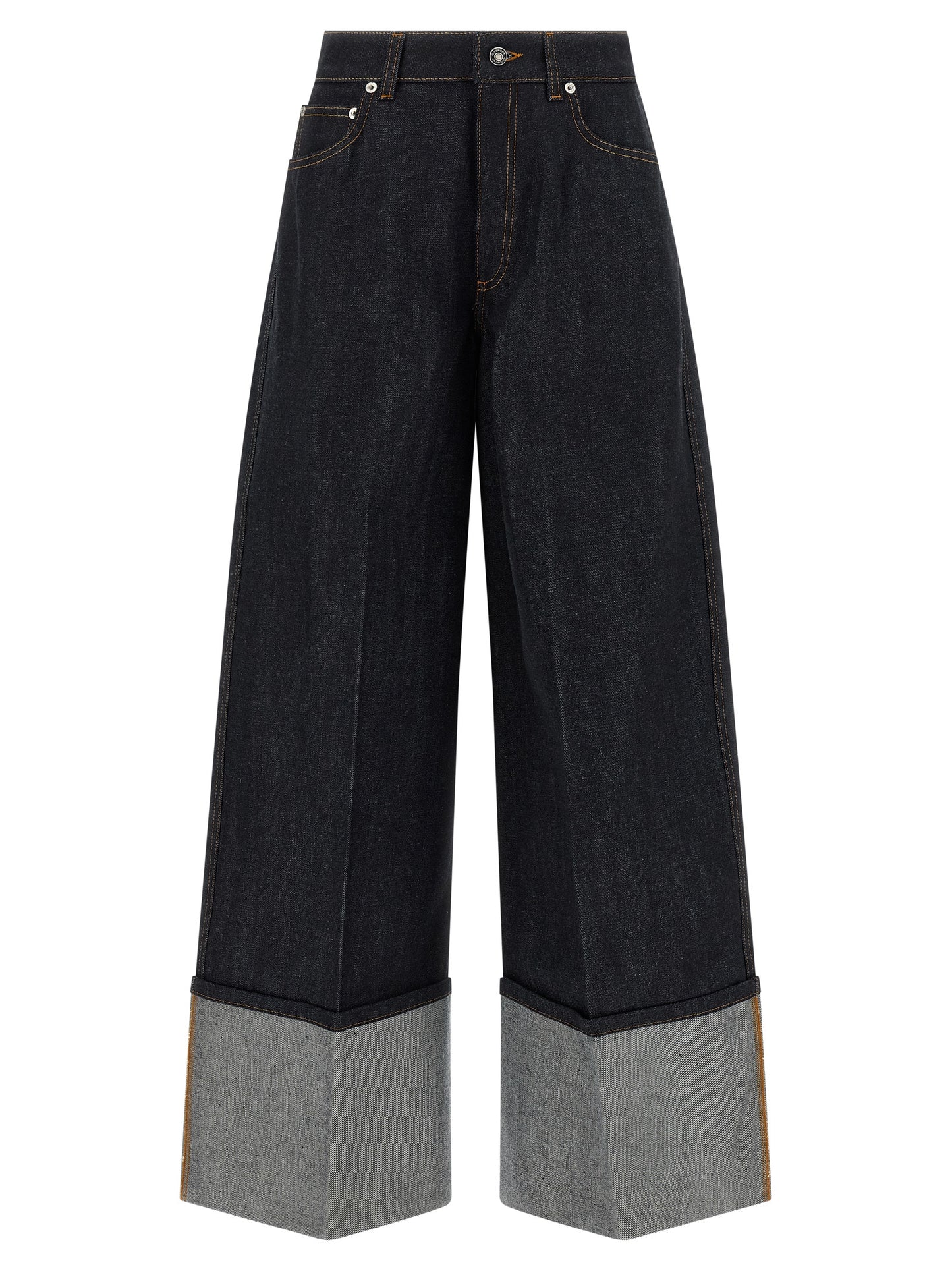 Givenchy Blaue Baumwoll-Jeans mit ausgestelltem Bein
