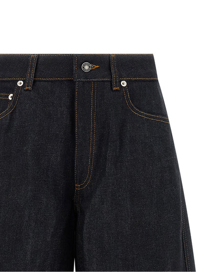Givenchy Blaue Baumwoll-Jeans mit ausgestelltem Bein