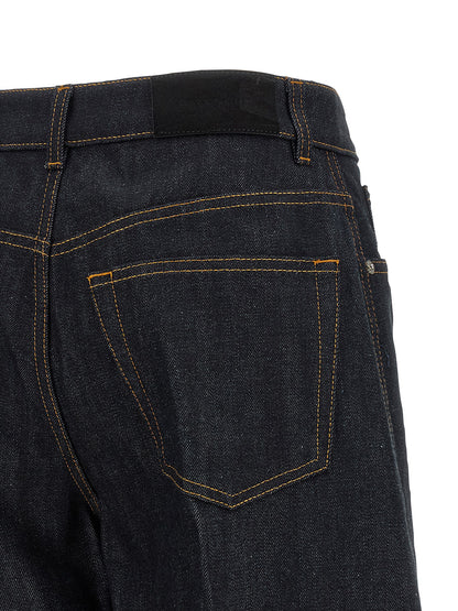 Givenchy Blaue Baumwoll-Jeans mit ausgestelltem Bein