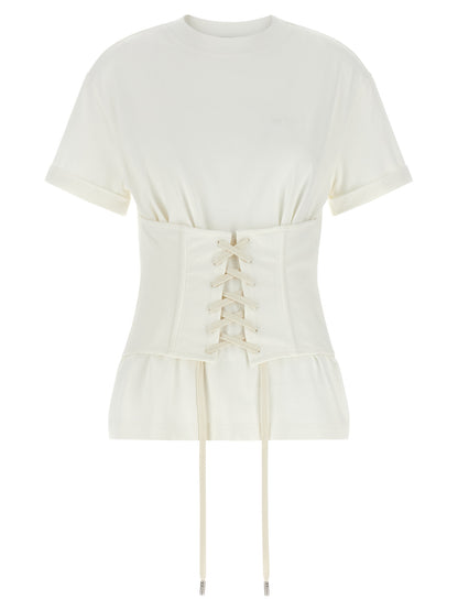 Alexander McQueen Weißes Baumwoll-T-Shirt