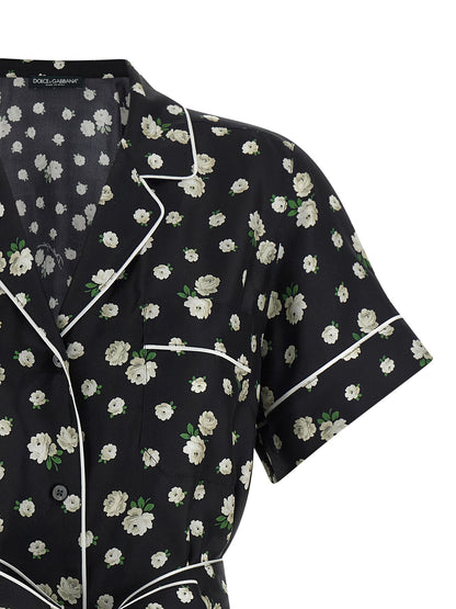 Dolce & Gabbana Schwarze Seidenbluse