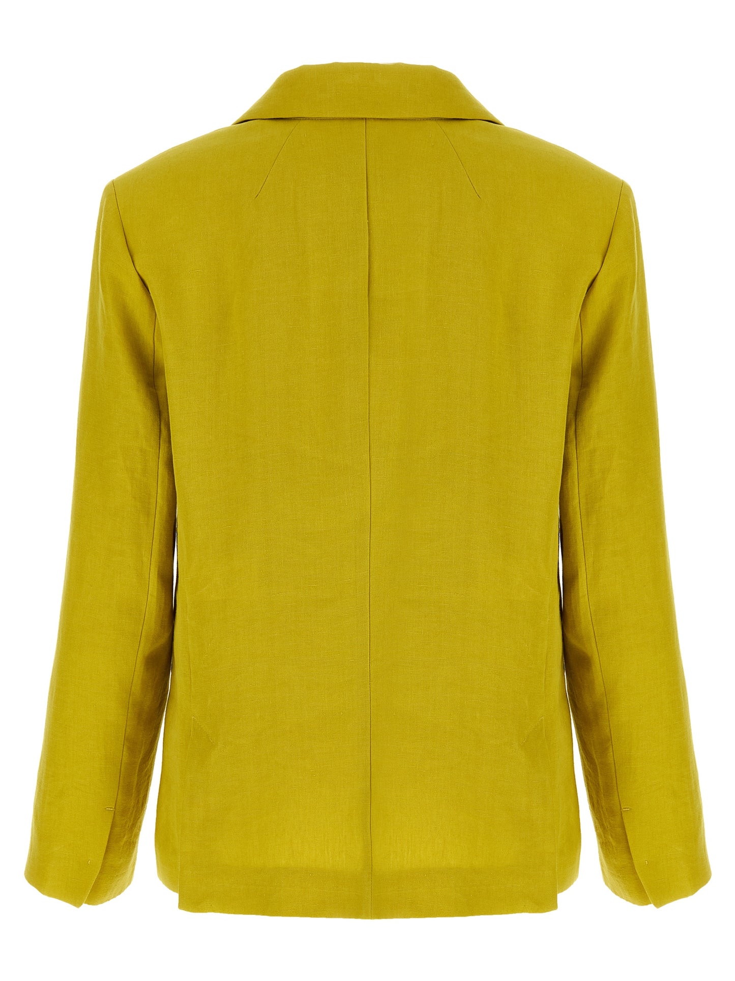 'S Max Mara Zweifarbiger Leinenblazer