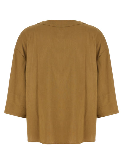 Max Mara Bicolor Leinenbluse