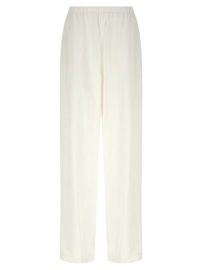 Max Mara Weiße Leinen-Freizeithose