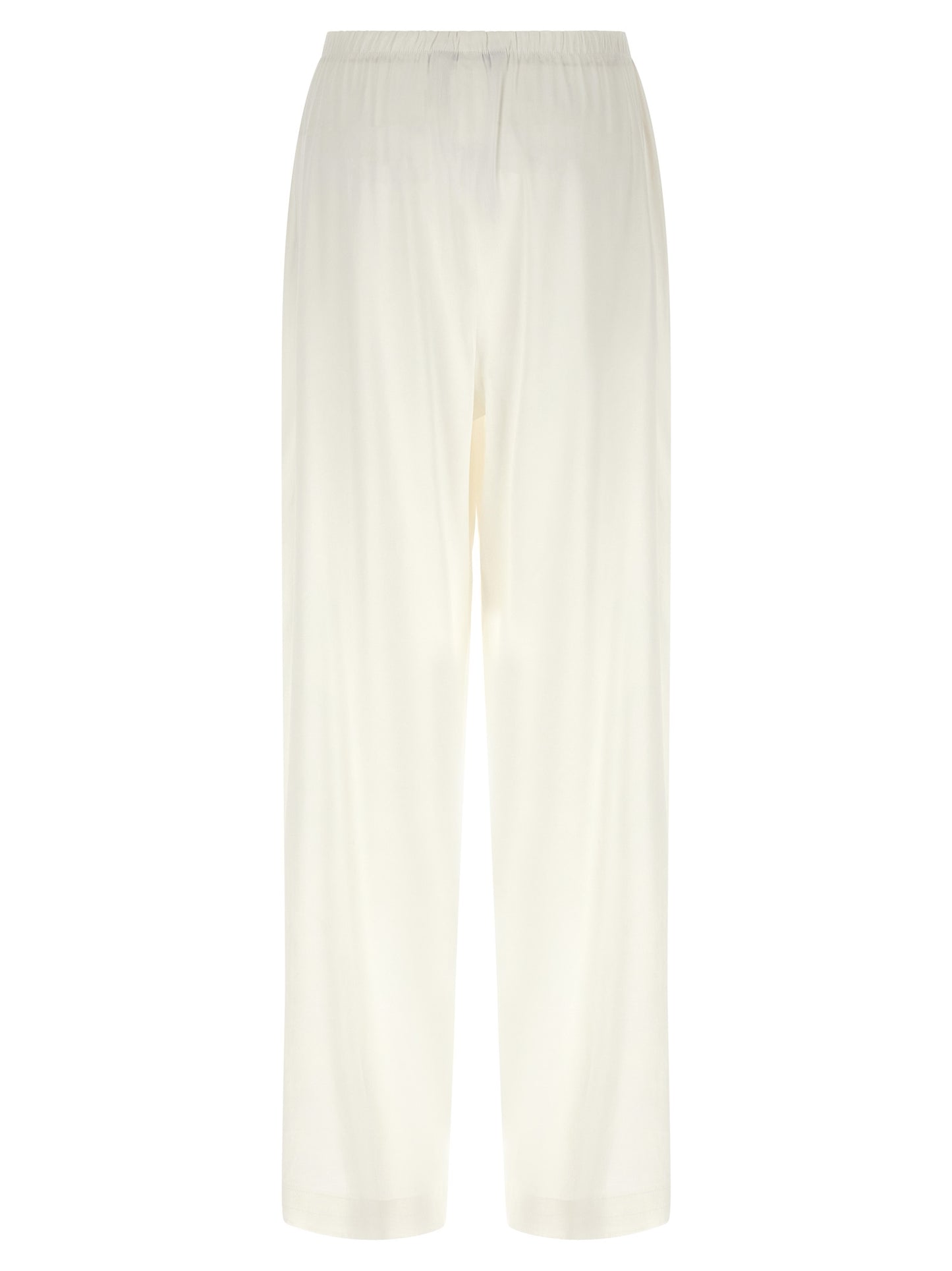Max Mara Weiße Leinen-Freizeithose