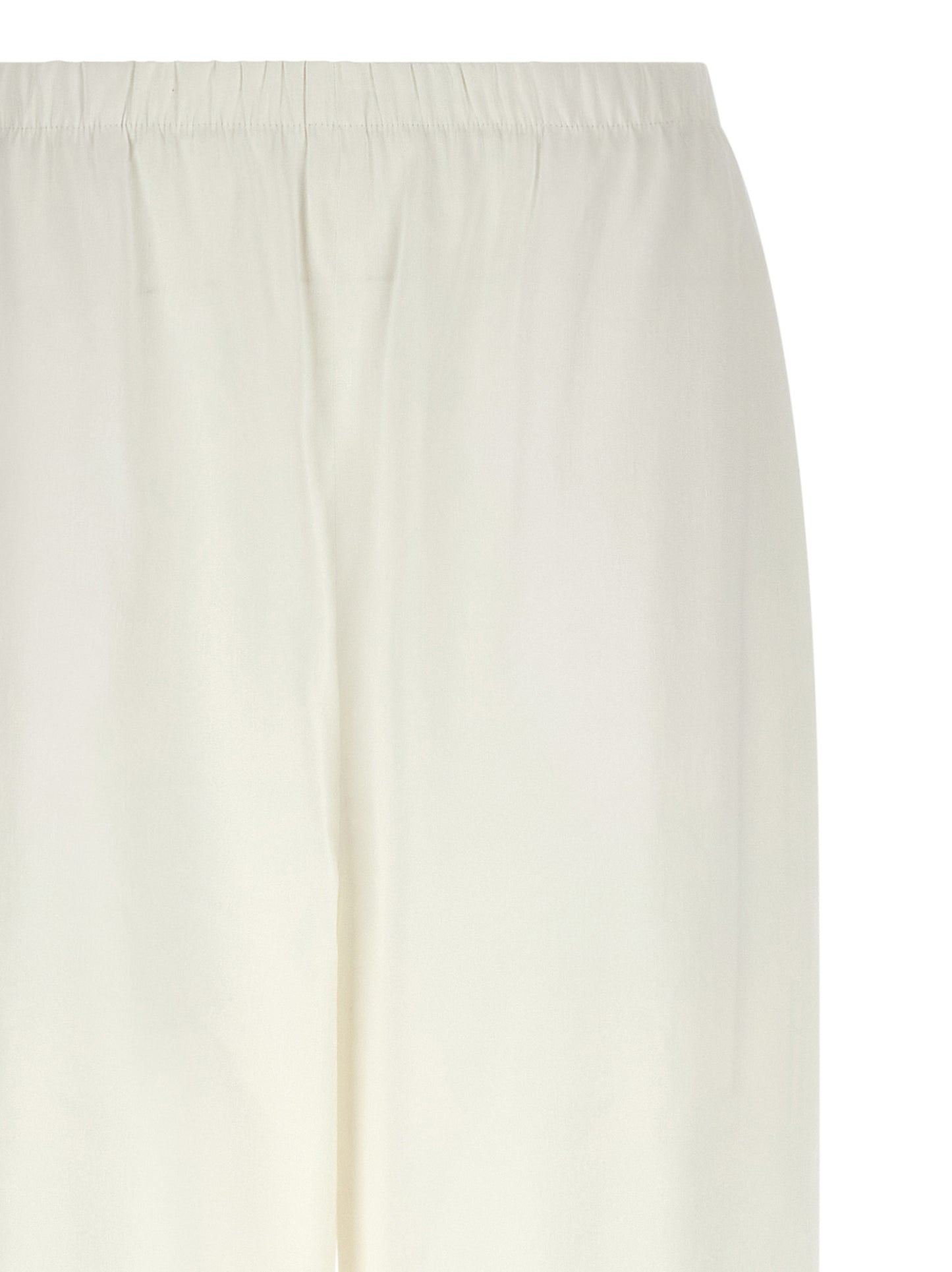Max Mara Weiße Leinen-Freizeithose