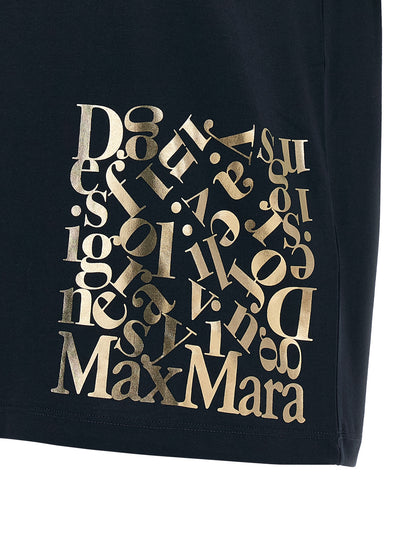 'S Max Mara Blaues Baumwoll-T-Shirt
