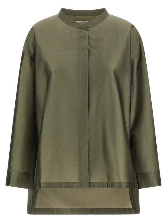 'S Max Mara Grüne Polyester-Bluse