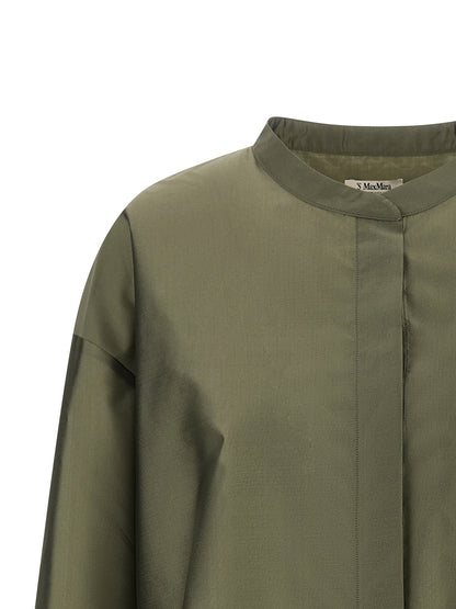 'S Max Mara Grüne Polyester-Bluse