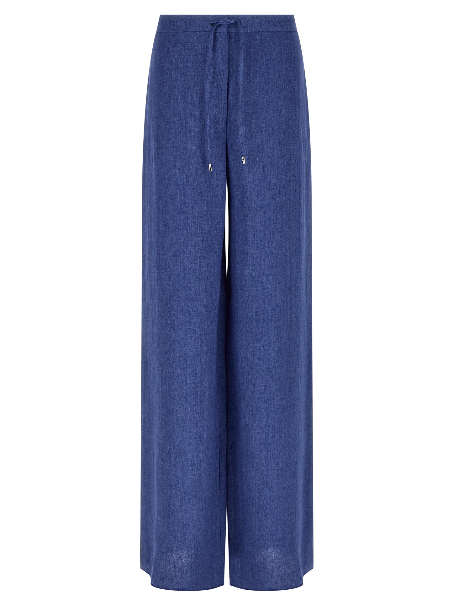 Max Mara Blaue Leinenhose