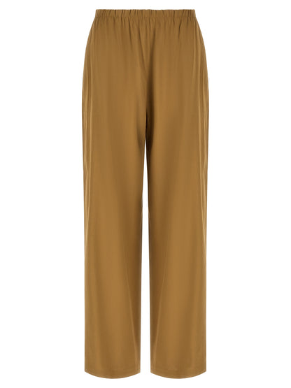 Max Mara Beige Leinen Freizeithose