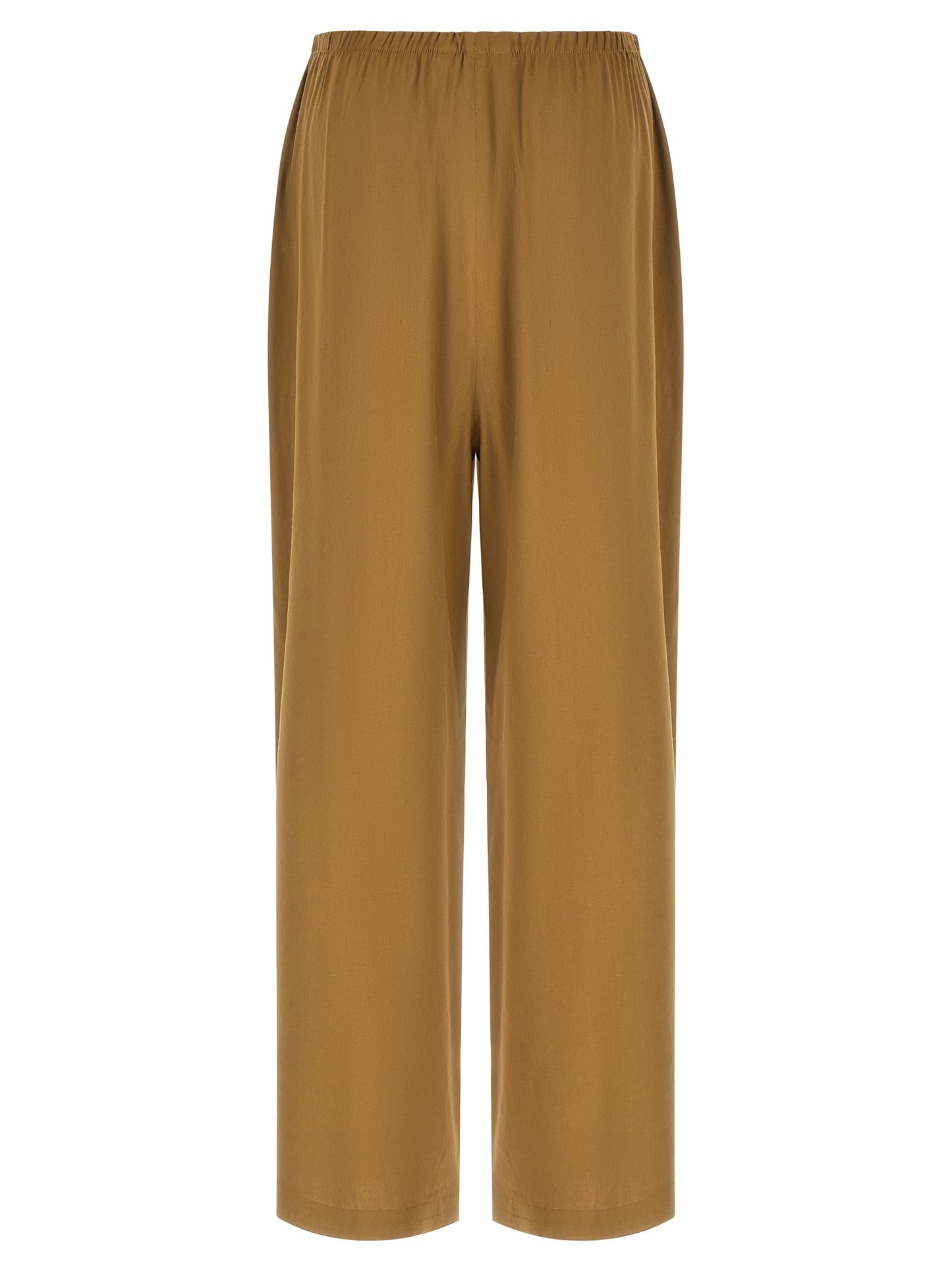 Max Mara Beige Leinen Freizeithose