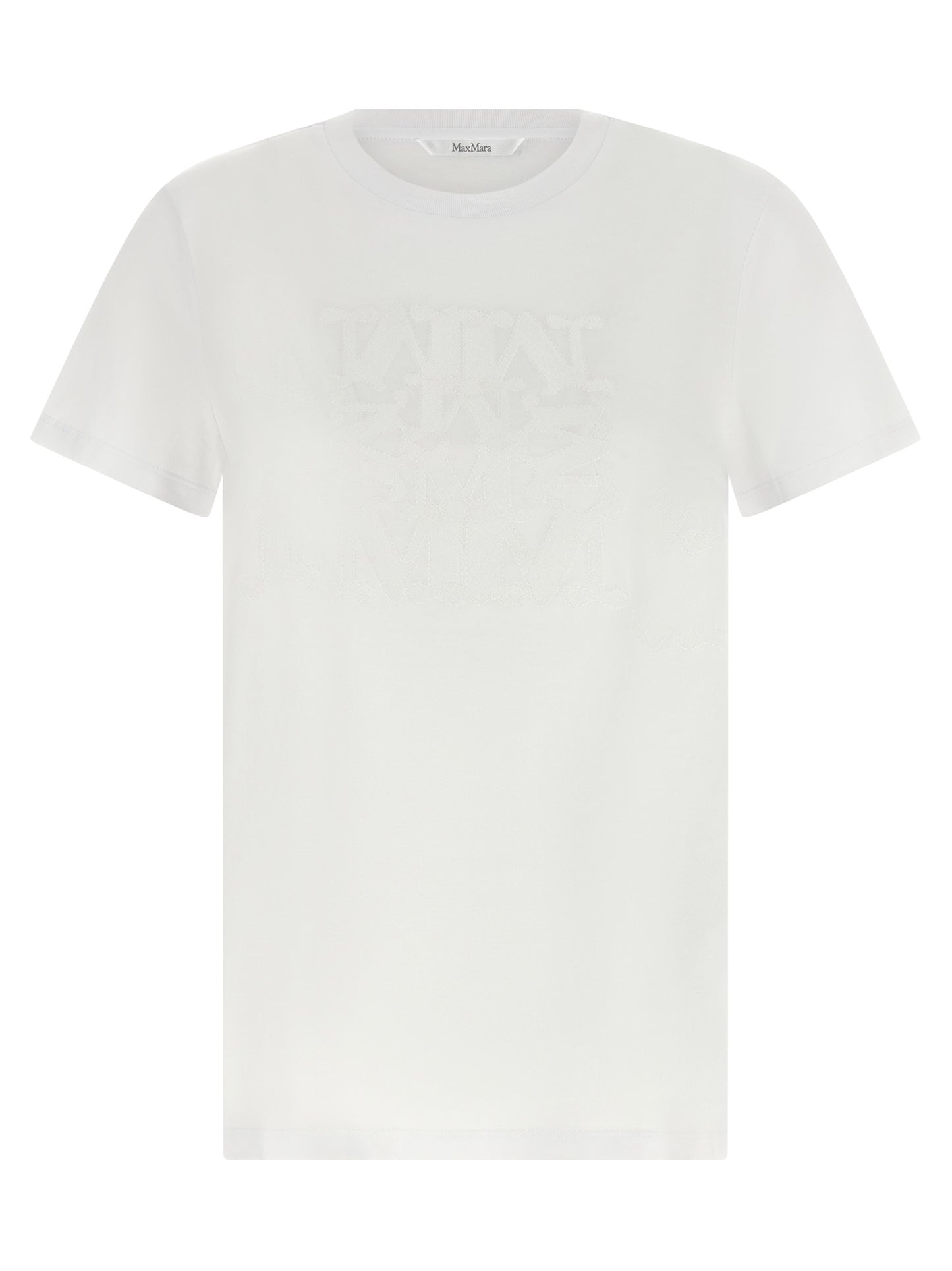 Max Mara Weißes Baumwoll-T-Shirt