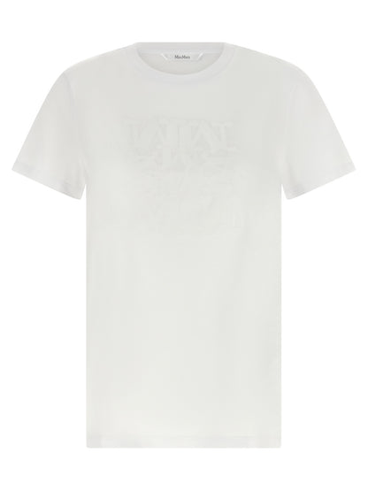 Max Mara Weißes Baumwoll-T-Shirt