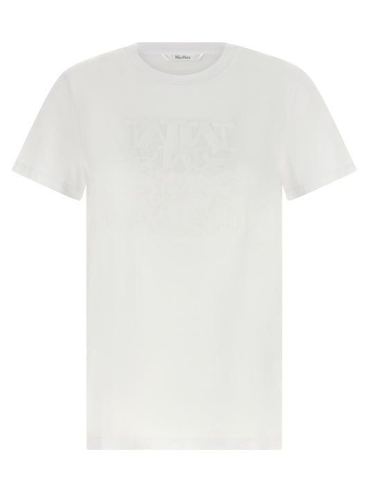 Max Mara Weißes Baumwoll-T-Shirt