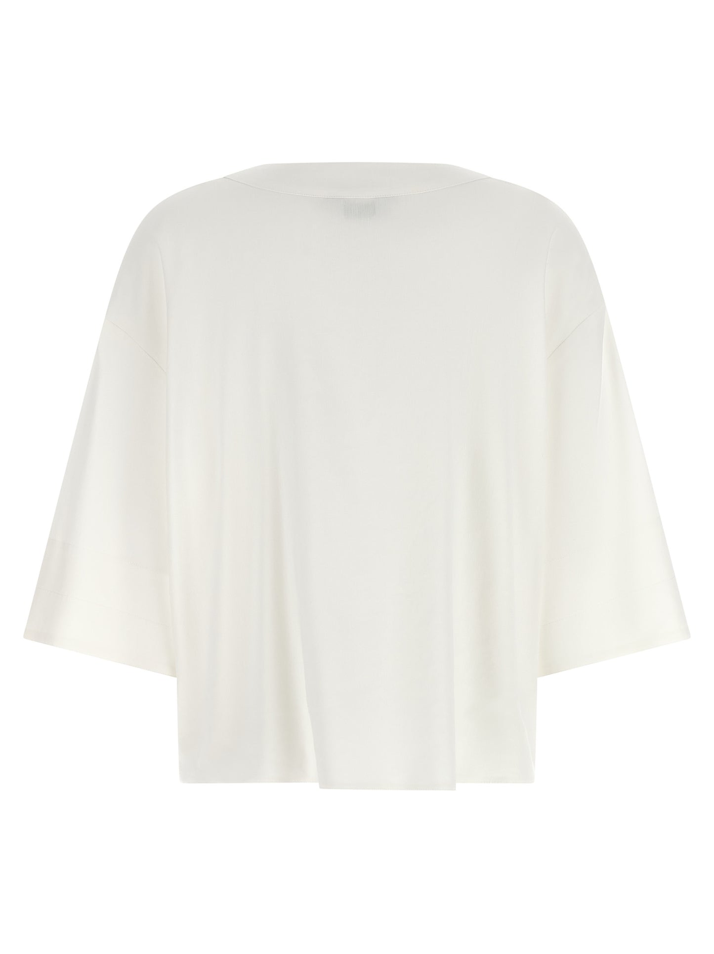 Max Mara Weiße Leinenbluse