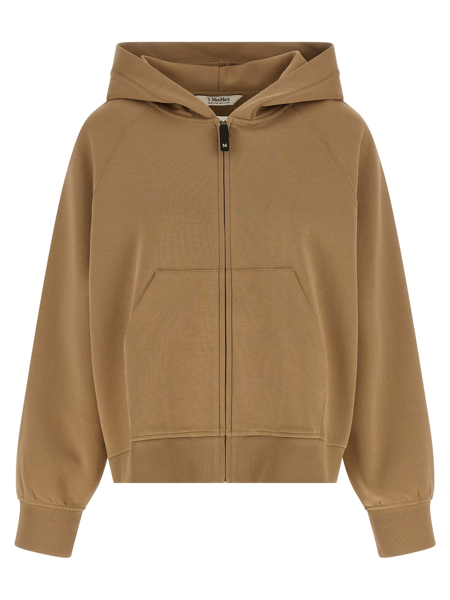 'S Max Mara Beige Baumwoll-Kapuzenpullover