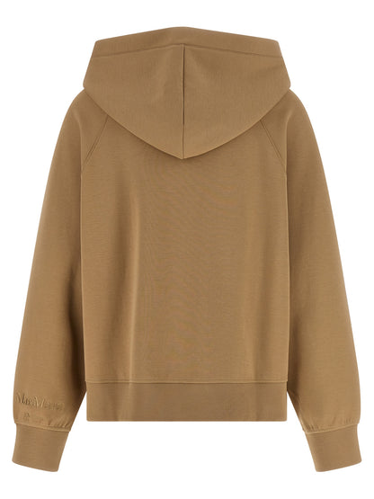 'S Max Mara Beige Baumwoll-Kapuzenpullover