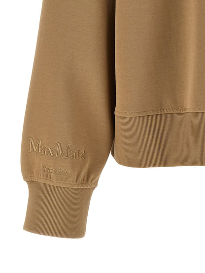'S Max Mara Beige Baumwoll-Kapuzenpullover