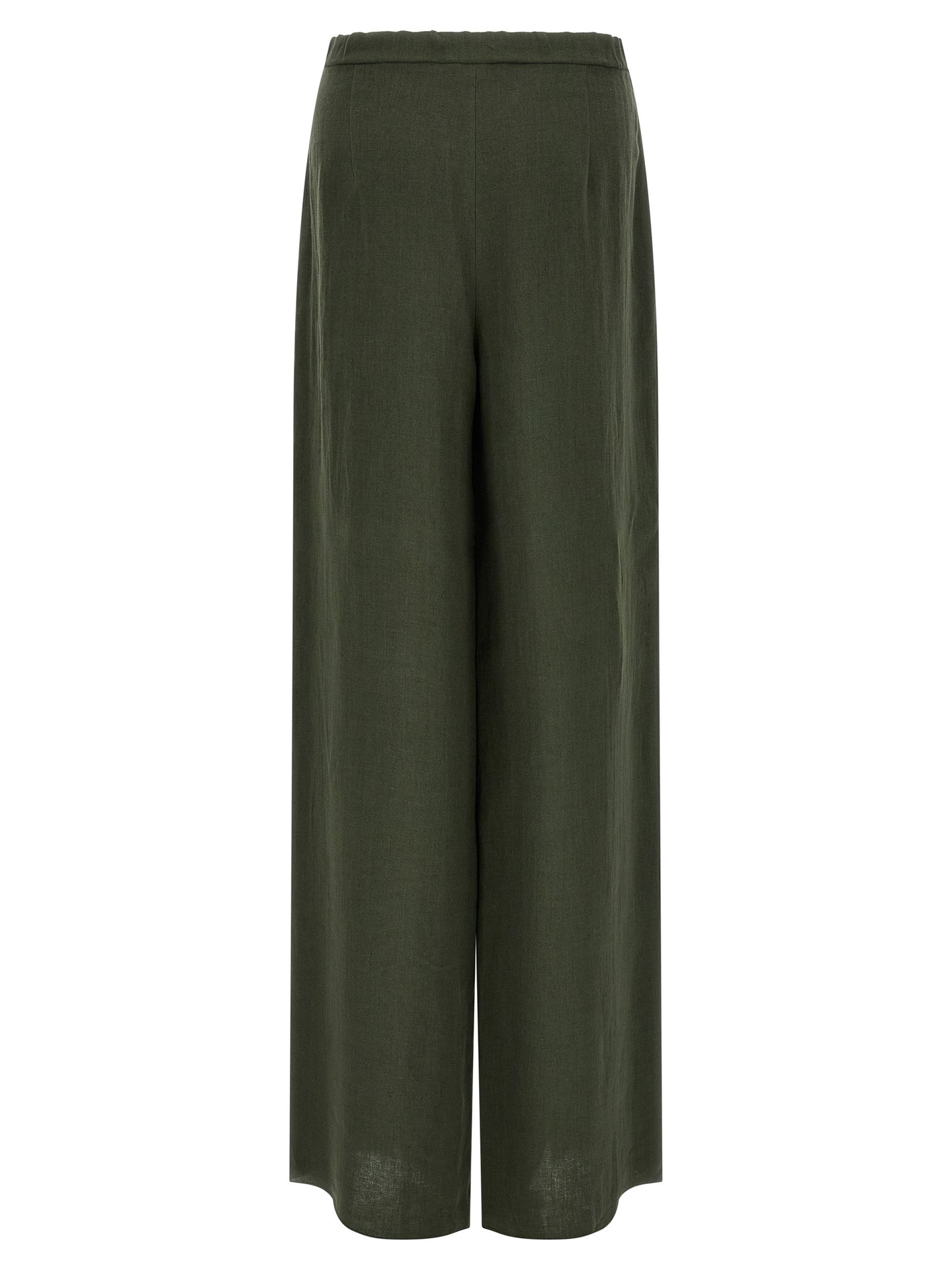Max Mara Zweifarbige Leinen-Freizeithose