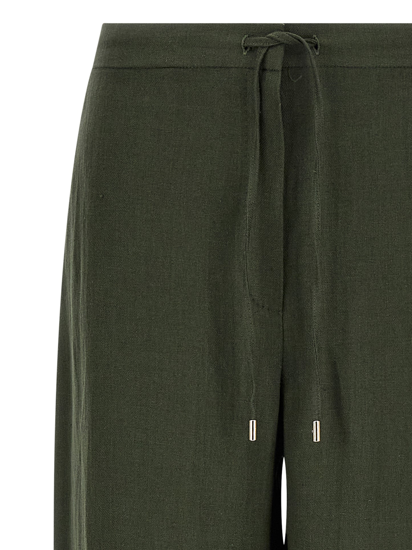 Max Mara Zweifarbige Leinen-Freizeithose